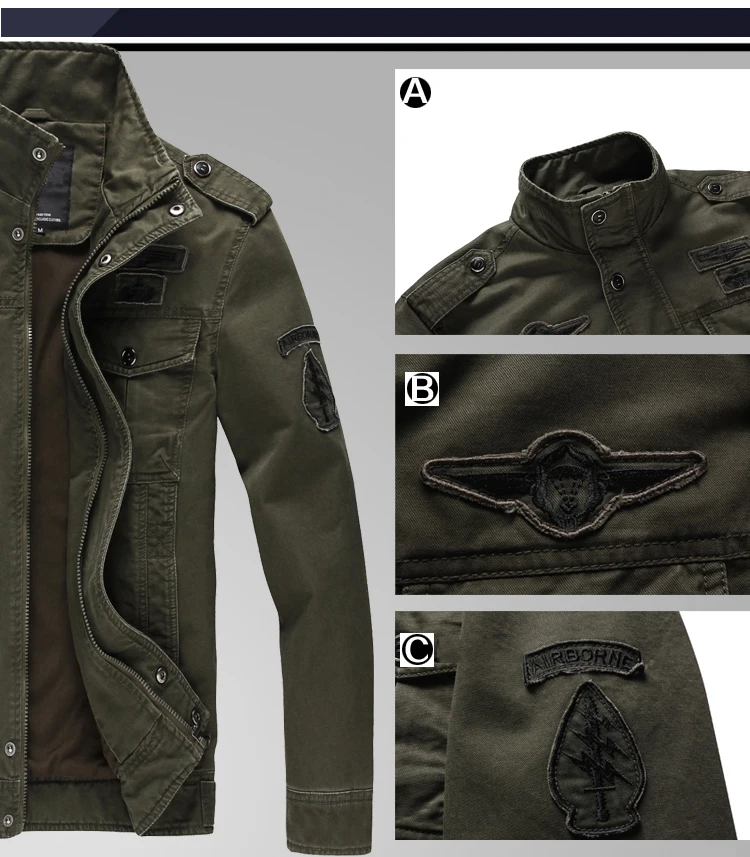 New 2023 Casual Army Military Jacket Men Plus Size M-6XL Jaqueta masculina Air force one Spring & Autumn Cargo Mens Jackets Coat - Image 12