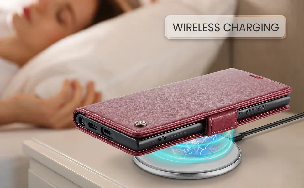 Magnetic Charging Flip Wallet Cards Leather Case for Samsung Galaxy A06 A16 A55 A35 25 15 05S S25 S24 S23 22 Ultra Plus FE Cover - Image 16