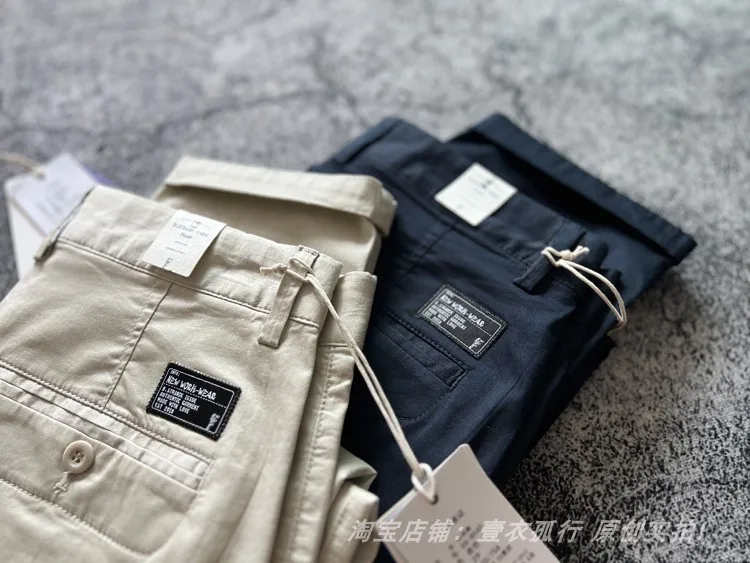 2025 Summer New American Retro Thin Micro Elasticity Casual Pants Men's Simple 98% Cotton Slim CHINO Business Straight Trousers - Image 12