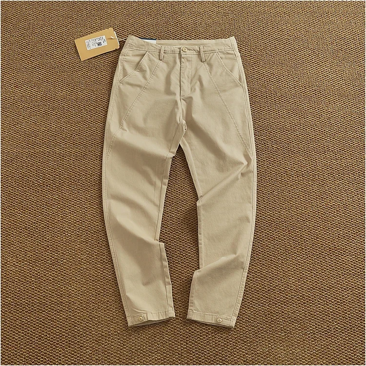 Men's Slim Fit Stretch Tapered Pants - Elastic Business Casual Cleanfit Washed Draped Trousers (Spring/Summer Trendy Chino) - Image 21