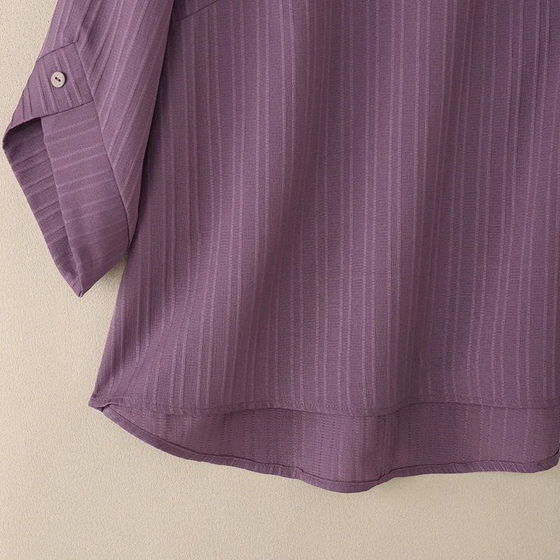 ZANZEA Elegant Blusas Women Autumn Solid Color Blouse 2025 Stylish O Neck Tops Fashion 3/4 Lantern Sleeve Casual Loose Tunics - Image 26