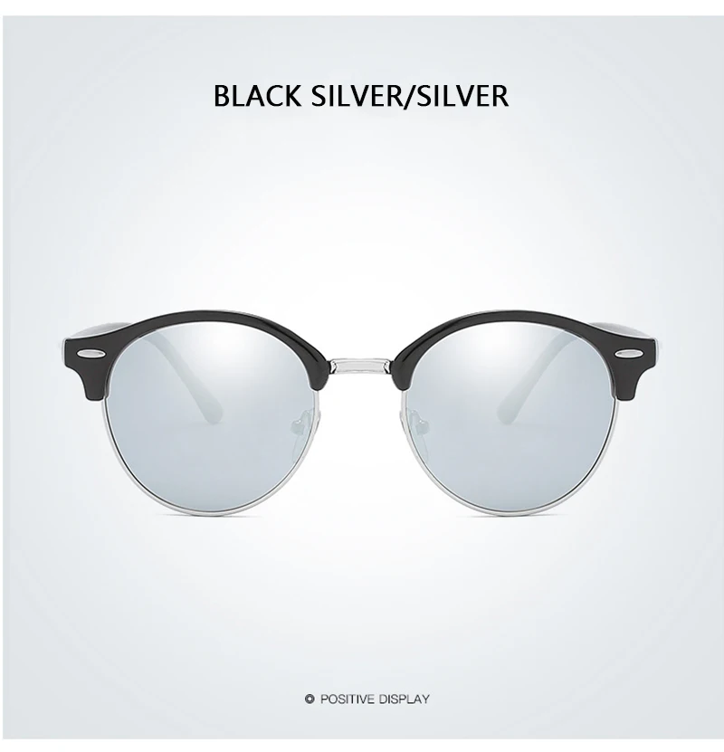 Classic Round Polarized Sunglasses Men Women Brand Designer Retro Half Frame Sun Glasses Vintage Driving Vacation Eyewear UV400 - Image 30