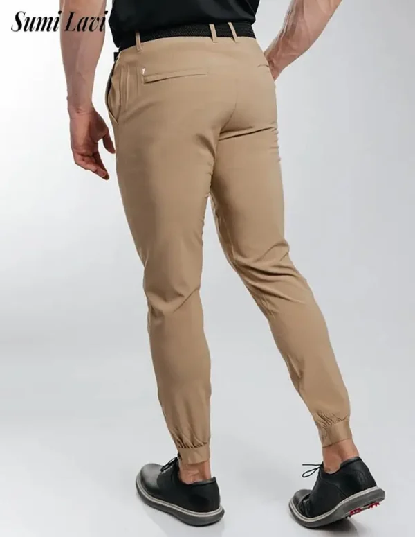 2026 Spring Autumn New Casual Mens Trousers Vintage Slim Fit Elasitc Pencil Pants Fashionable Men Solid Color Mid Waist Chinos