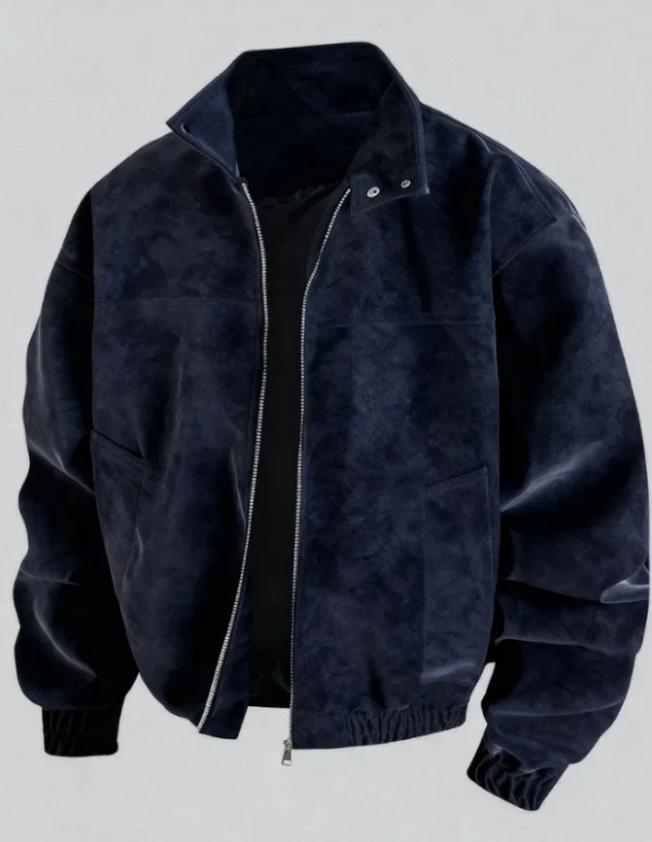 2025 Autumn and Winter New Jacket Men's Stand Up Collar Jacket Loose, Comfortable, Versatile, Handsome, High-quality Jacket  Men