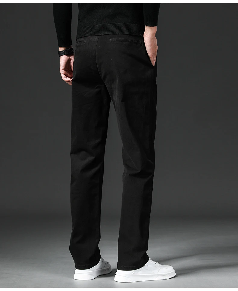 New in Spring Casual Pants Men Straight Fit Cotton Stretch Chino Trouser Male Formal Work Business Dress Khaki Fashion Regular - Image 21