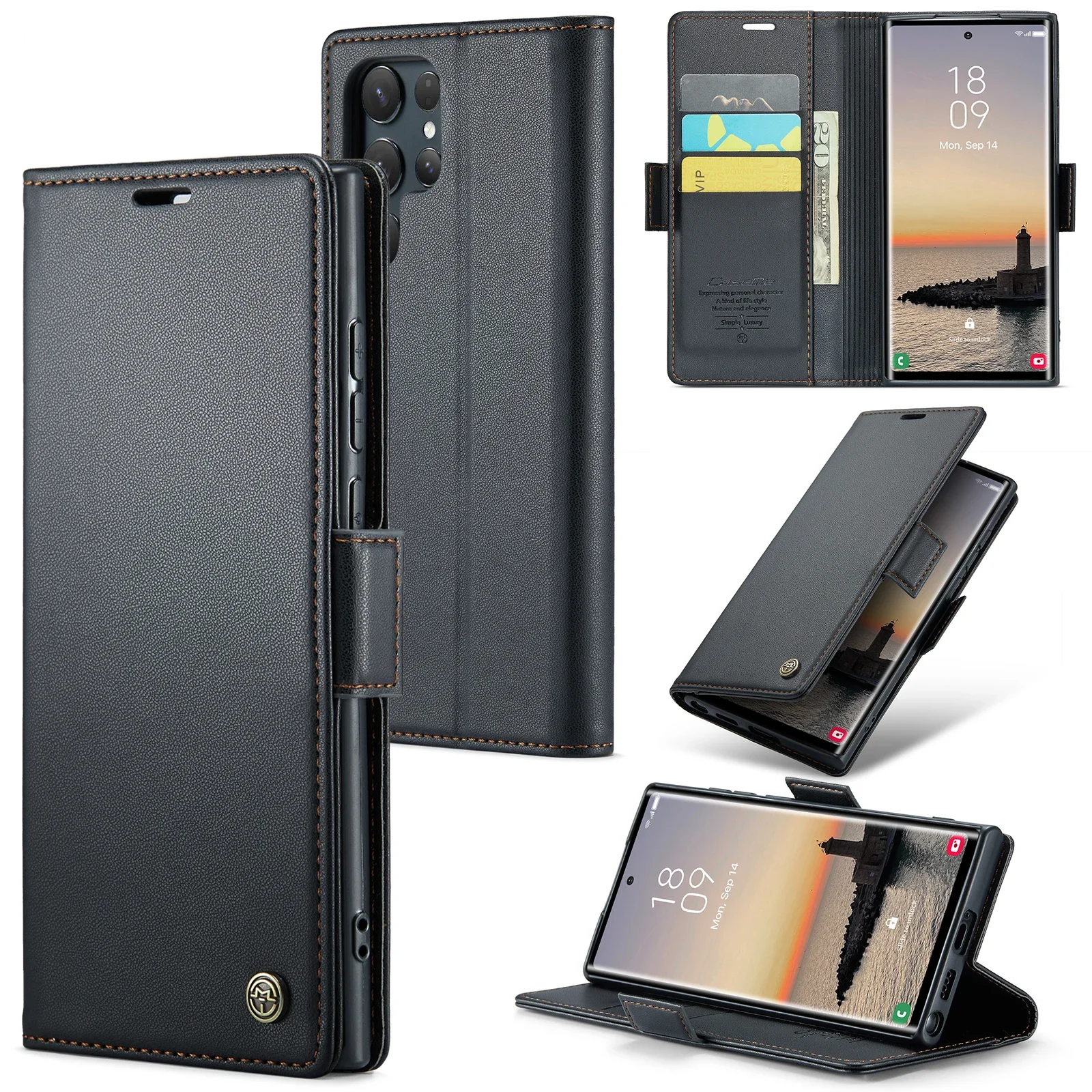 Magnetic Charging Flip Wallet Cards Leather Case for Samsung Galaxy A06 A16 A55 A35 25 15 05S S25 S24 S23 22 Ultra Plus FE Cover - Image 12