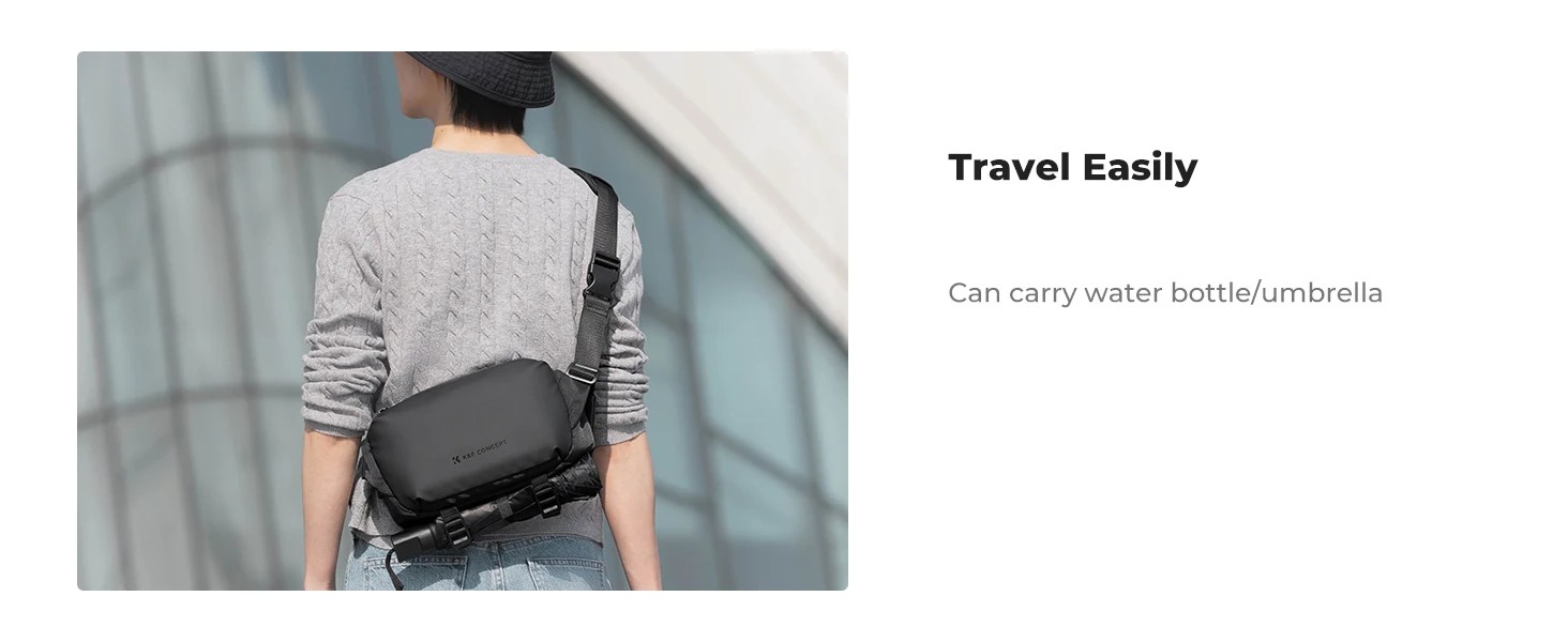 K&F CONCEPT 4L Camera Sling Bag Lightweight Travel Photography Shoulder Bag For Canon Sony DSLR SLR Camera Case Tripod Holder - Image 15