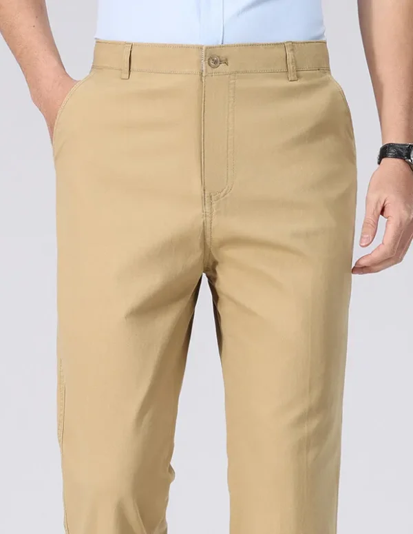 Mens Chino Pants Business Casual Dress Pants Spring Summer Autumn Trousers Lightweight Comfy Pants with Pockets