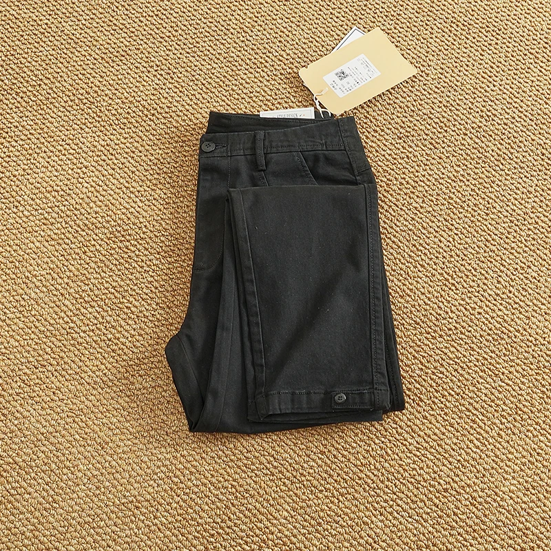 Men's Slim Fit Stretch Tapered Pants - Elastic Business Casual Cleanfit Washed Draped Trousers (Spring/Summer Trendy Chino) - Image 4