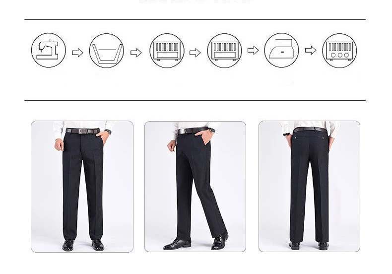 New Men's Autumn Thick Casual Suit Pants Classic Business Fashion Stretch Summer Thin Trousers Male Brand Clothes RIYBEOE - Image 19