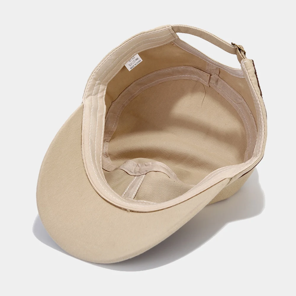 Casual Cadet Hat Man Flat Top Caps Fashion Cotton Visor Hats Summer Autumn Vintage Army Hats Adult Dad Hat Unisex Baseball Cap - Image 13