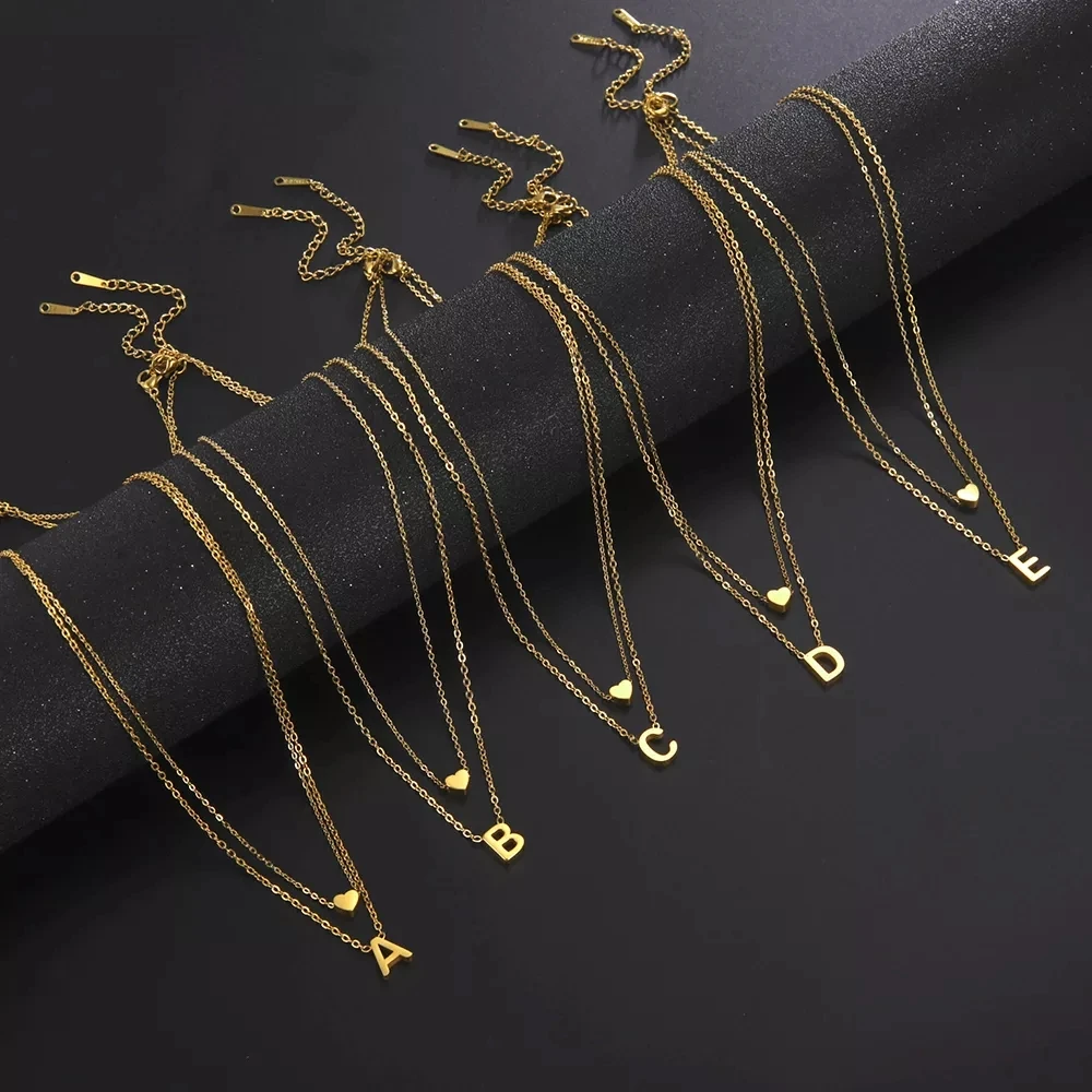 Cazador Minimalist Initial A-Z Letter Necklace for Women Alphabet Stainless Steel Choker Chains Jewelry Birthday Gift Wholesale - Image 30