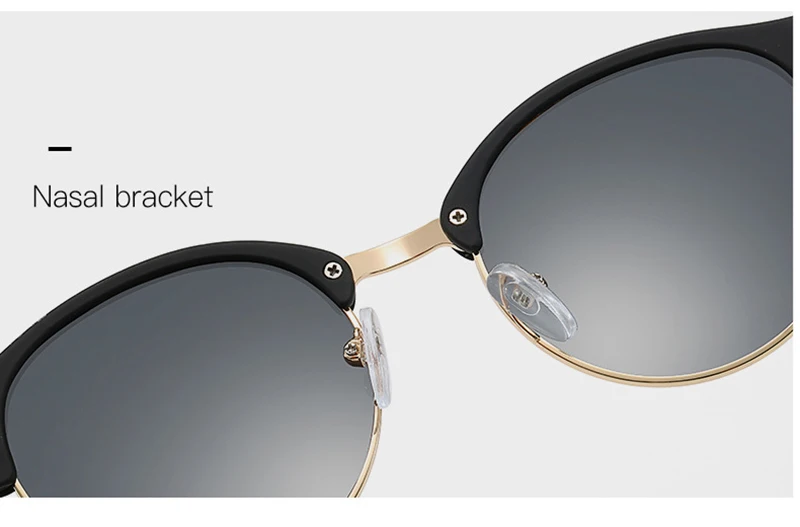 Classic Round Polarized Sunglasses Men Women Brand Designer Retro Half Frame Sun Glasses Vintage Driving Vacation Eyewear UV400 - Image 17