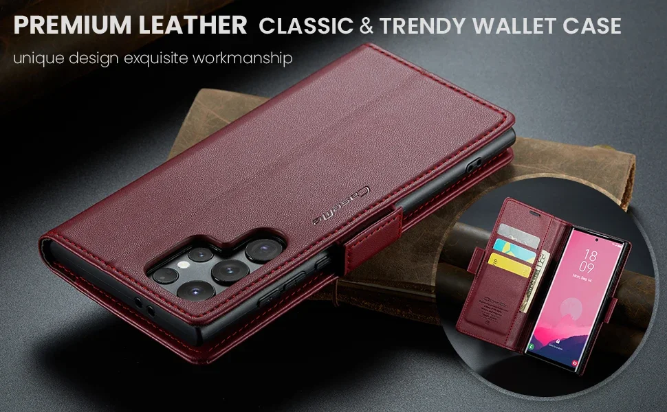 Magnetic Charging Flip Wallet Cards Leather Case for Samsung Galaxy A06 A16 A55 A35 25 15 05S S25 S24 S23 22 Ultra Plus FE Cover - Image 15