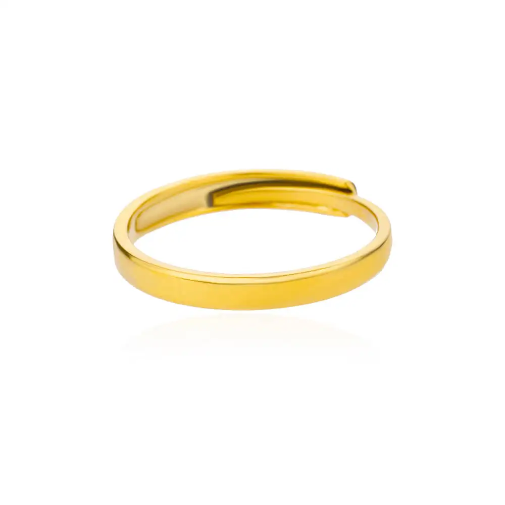 Minimalist Texture Stainless Steel Geometric Rings For Women Gold Color Opening Couple Ring Aesthetic Wedding Christmas Jewelry - Image 22