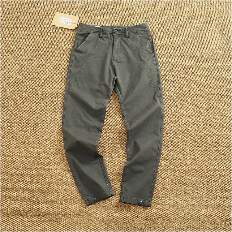 Men's Slim Fit Stretch Tapered Pants - Elastic Business Casual Cleanfit Washed Draped Trousers (Spring/Summer Trendy Chino) - Image 15