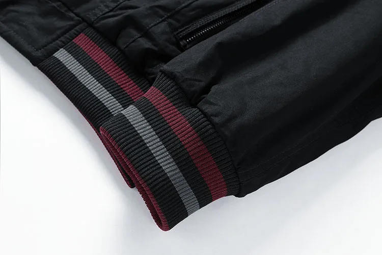 Men's Double-Sided Wear Busin Coat Spring Autumn Cotton Casual Jaet Busin Sle V-Ne Zipper ket Wear-resistant - Image 19