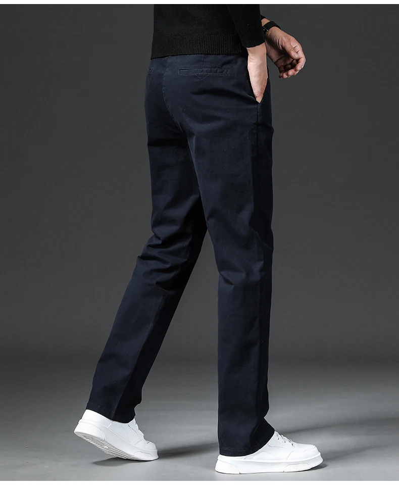New in Spring Casual Pants Men Straight Fit Cotton Stretch Chino Trouser Male Formal Work Business Dress Khaki Fashion Regular - Image 24