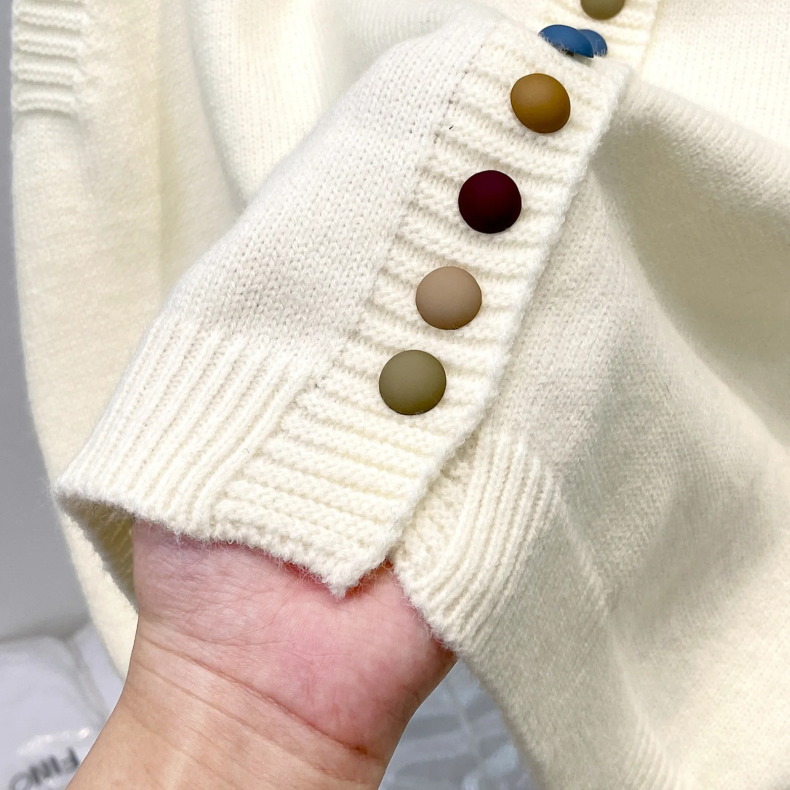 Fashion Colorful Button Knit Sweater Vest Women Spring Autumn New Casual Layering Sweater Woman Retro Gray Sleeveless Vest Top - Image 16