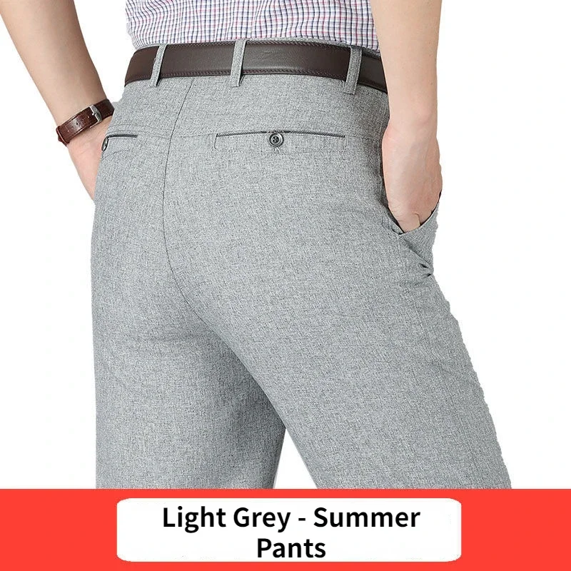 New Men's Autumn Thick Casual Suit Pants Classic Business Fashion Stretch Summer Thin Trousers Male Brand Clothes RIYBEOE - Image 13