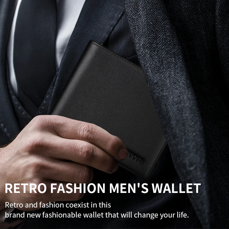 Men's Wallet 2025 New Arrival Genuine Leather Large Capacity Zipper Wallet Card Holder Integrated Ultra-Thin Wallet - Image 11