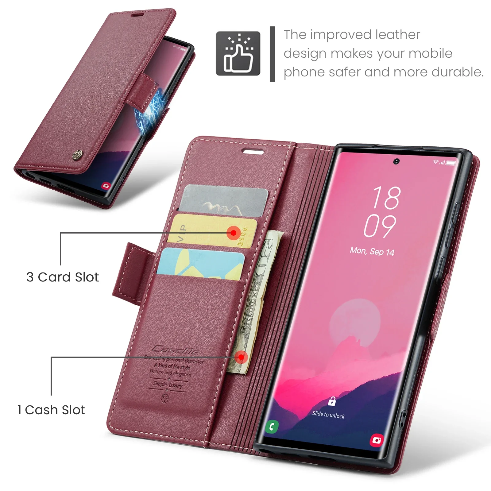 Magnetic Charging Flip Wallet Cards Leather Case for Samsung Galaxy A06 A16 A55 A35 25 15 05S S25 S24 S23 22 Ultra Plus FE Cover - Image 23