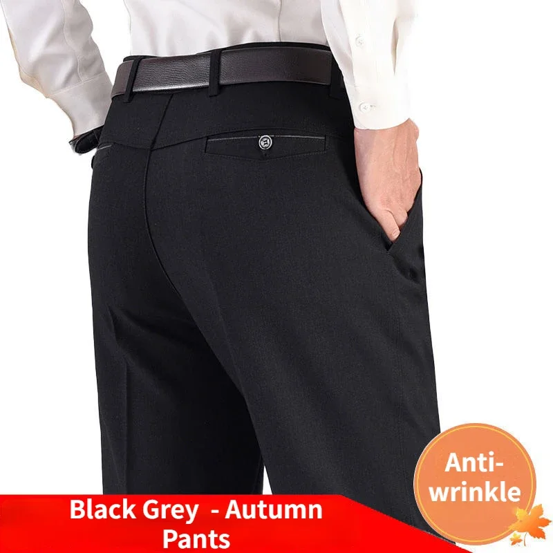 New Men's Autumn Thick Casual Suit Pants Classic Business Fashion Stretch Summer Thin Trousers Male Brand Clothes RIYBEOE - Image 12