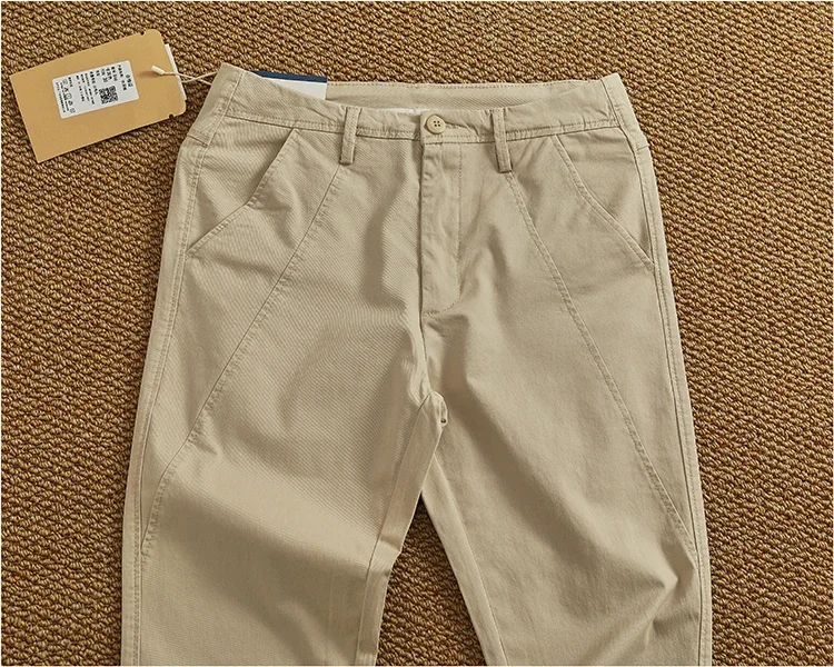 Men's Slim Fit Stretch Tapered Pants - Elastic Business Casual Cleanfit Washed Draped Trousers (Spring/Summer Trendy Chino) - Image 23