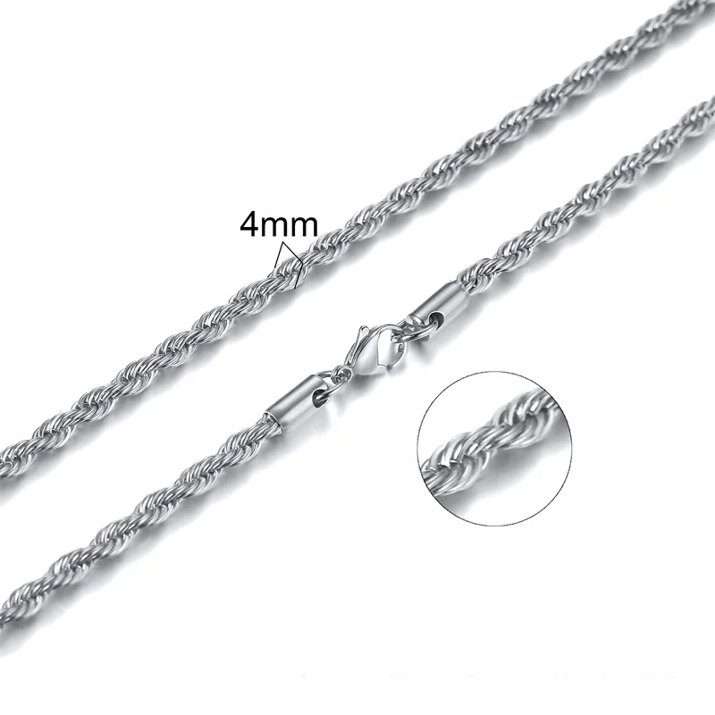 Figaro Chain Necklace Stainless Steel Link Gold Color Choker Necklace Layered Women Girls 14" 18" 20" 24" - Image 13