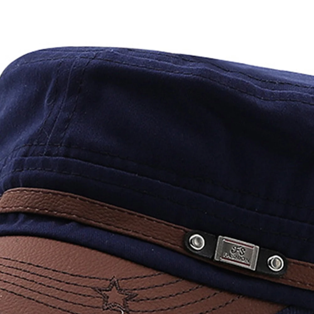 Casual Cadet Hat Man Flat Top Caps Fashion Cotton Visor Hats Summer Autumn Vintage Army Hats Adult Dad Hat Unisex Baseball Cap - Image 21