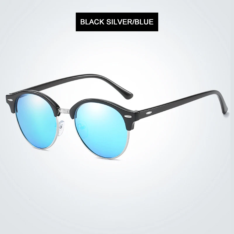 Classic Round Polarized Sunglasses Men Women Brand Designer Retro Half Frame Sun Glasses Vintage Driving Vacation Eyewear UV400 - Image 12