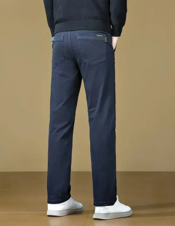 Autumn Winter High Quality Cotton Fabric Casual Pants Men Slim Fit Grey Black Korea Work Classic Cargo Brand Trousers Male