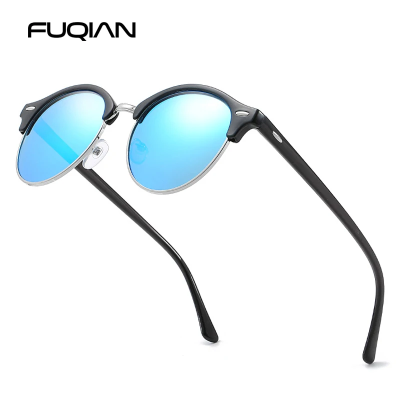 Classic Round Polarized Sunglasses Men Women Brand Designer Retro Half Frame Sun Glasses Vintage Driving Vacation Eyewear UV400 - Image 4