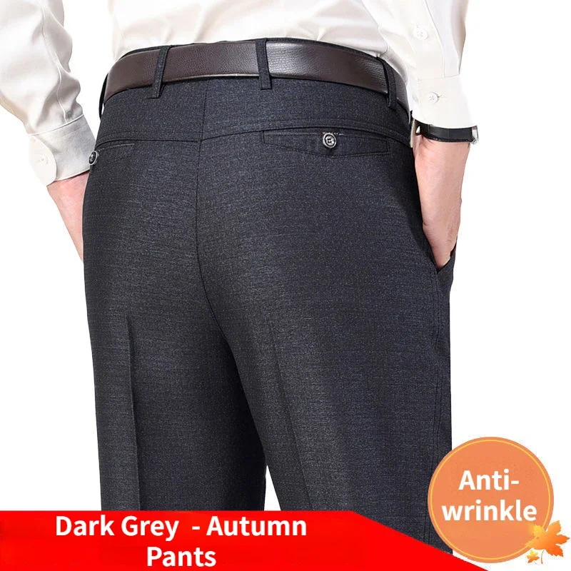 New Men's Autumn Thick Casual Suit Pants Classic Business Fashion Stretch Summer Thin Trousers Male Brand Clothes RIYBEOE - Image 8