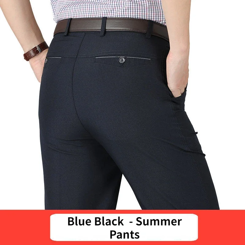 New Men's Autumn Thick Casual Suit Pants Classic Business Fashion Stretch Summer Thin Trousers Male Brand Clothes RIYBEOE - Image 14