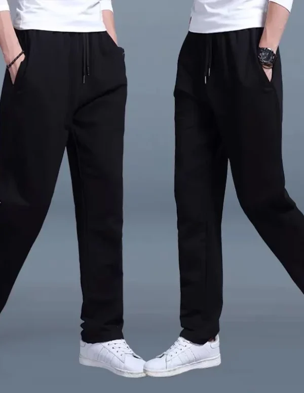 2023 Spring Summer New Men'S Casual Pants Men'S Thin Pants Slim Fit Work Elastic Waist Jogging Pants Men'S Plus Size 5 Xl