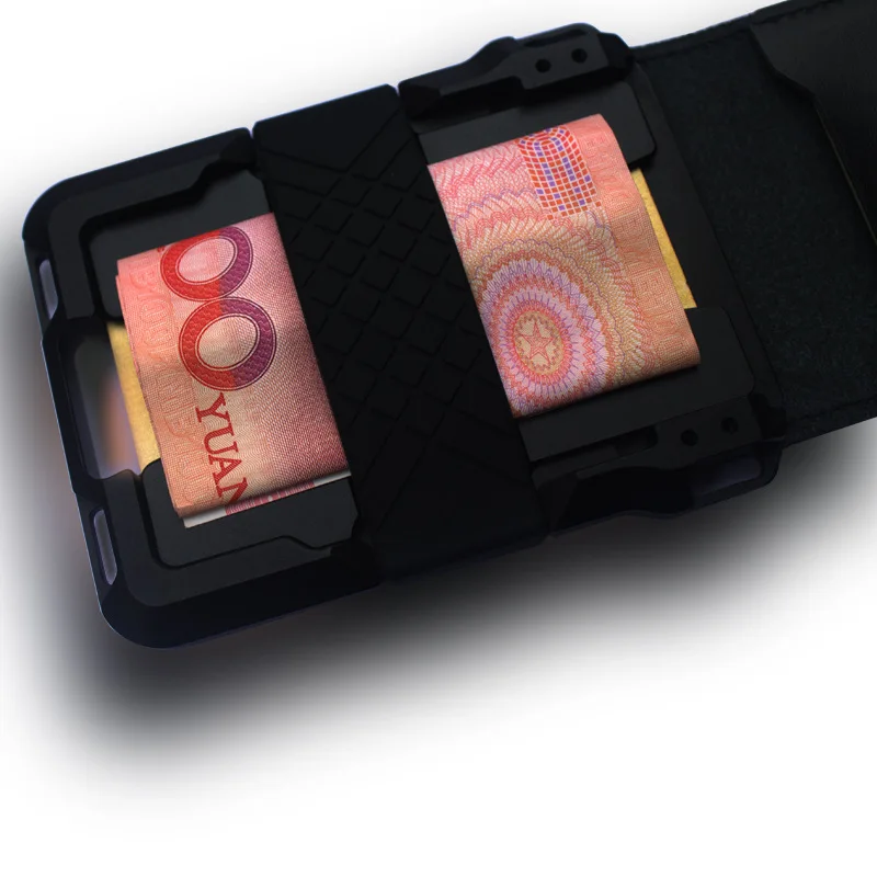 leather Credit Card Holder Wallets Men Brand Rfid Black brown Magic mutifunciton Slim Mini Wallet Small Money Bag Male Purses - Image 20