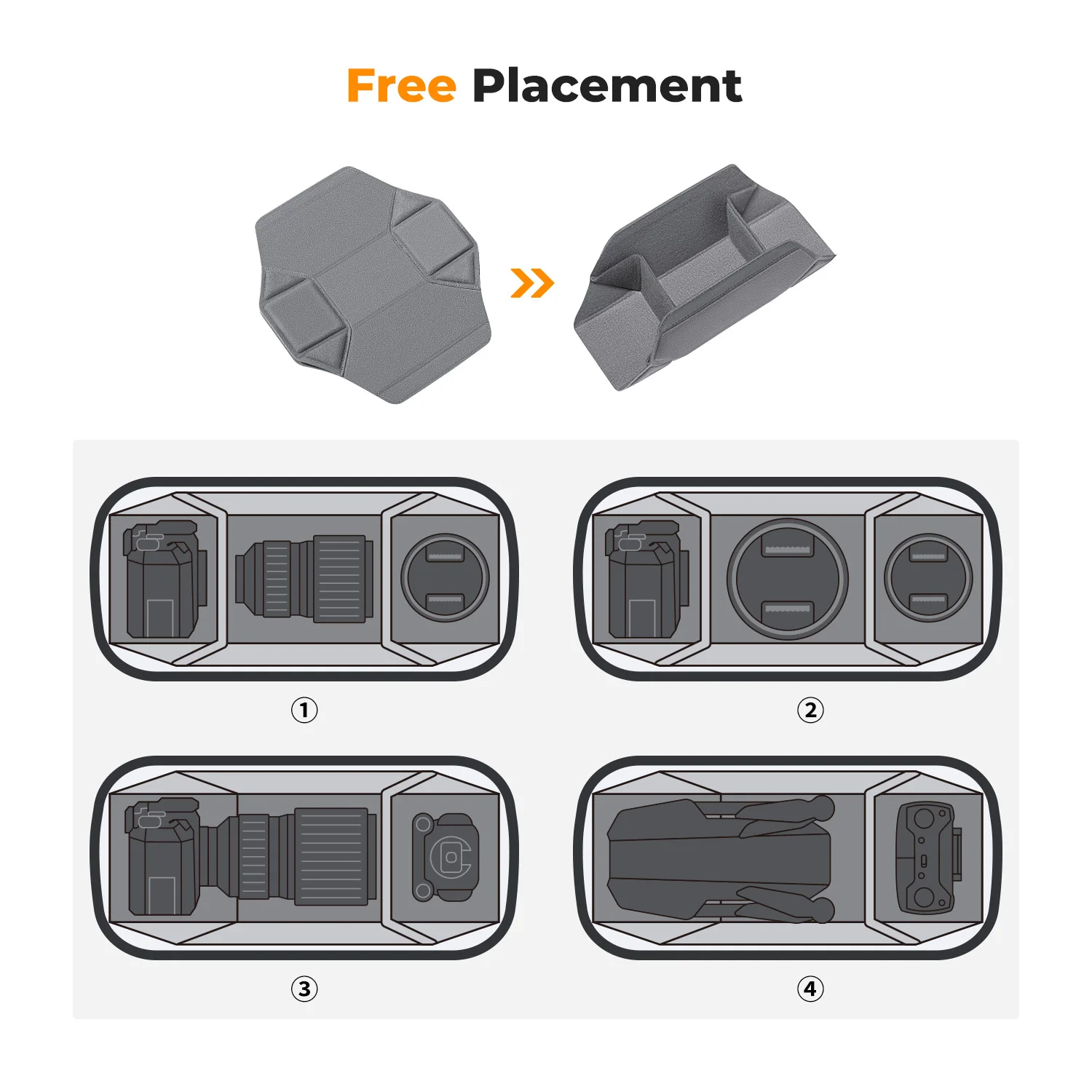 K&F CONCEPT 10L Camera Shoulder Bag for Digital Canon/Nikon/Sony/DJI Drone Lightweight Travel Photography Sling Bag Carry Pouchs - Image 3