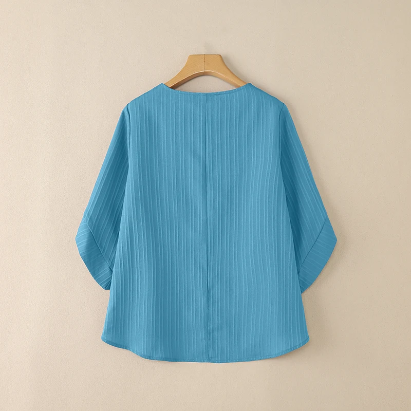 ZANZEA Elegant Blusas Women Autumn Solid Color Blouse 2025 Stylish O Neck Tops Fashion 3/4 Lantern Sleeve Casual Loose Tunics - Image 19