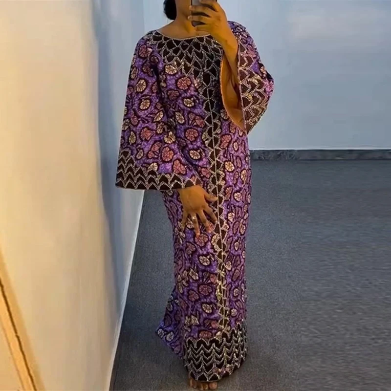 VONDA Bohemian Party Dress Elegant Women Printing Sundress Vintage Flare Long Sleeve Maxi Vestidos Oversized O-Neck Robe Femme - Image 17