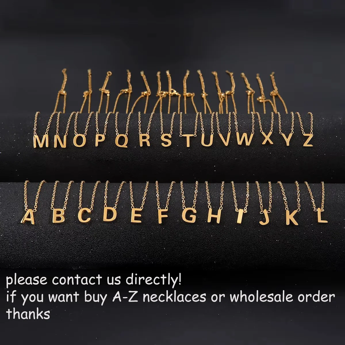 Cazador Minimalist Initial A-Z Letter Necklace for Women Alphabet Stainless Steel Choker Chains Jewelry Birthday Gift Wholesale - Image 2