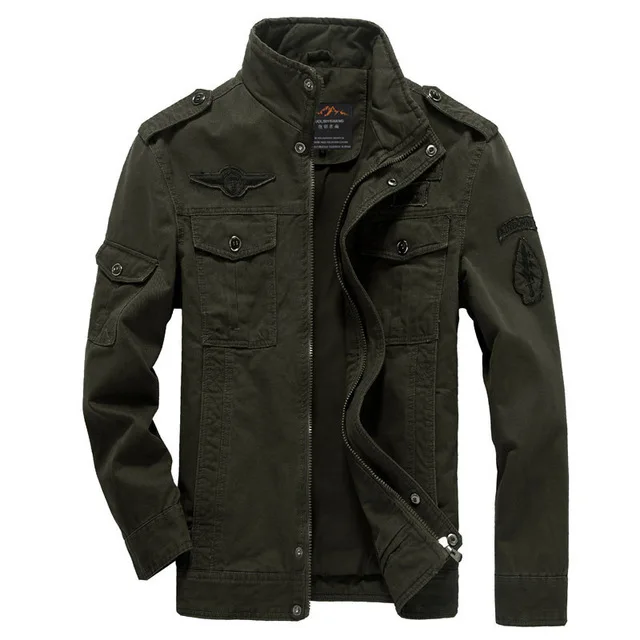 New 2023 Casual Army Military Jacket Men Plus Size M-6XL Jaqueta masculina Air force one Spring & Autumn Cargo Mens Jackets Coat - Image 7