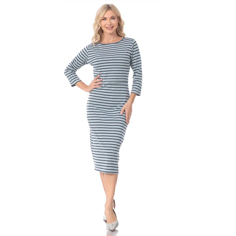 New Spring Striped Maternity Breastfeeding Dresses Pregnancy Clothes Women Pregnant Nursing Lactation Dress Drop Shipping - Image 7