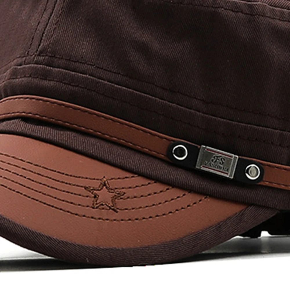Casual Cadet Hat Man Flat Top Caps Fashion Cotton Visor Hats Summer Autumn Vintage Army Hats Adult Dad Hat Unisex Baseball Cap - Image 26