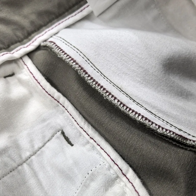 2026 Spring New American Retro Woven Twill Chino Cargo Pants Men's Fashion 100% Cotton Washed Casual Business Straight Trousers - Image 17