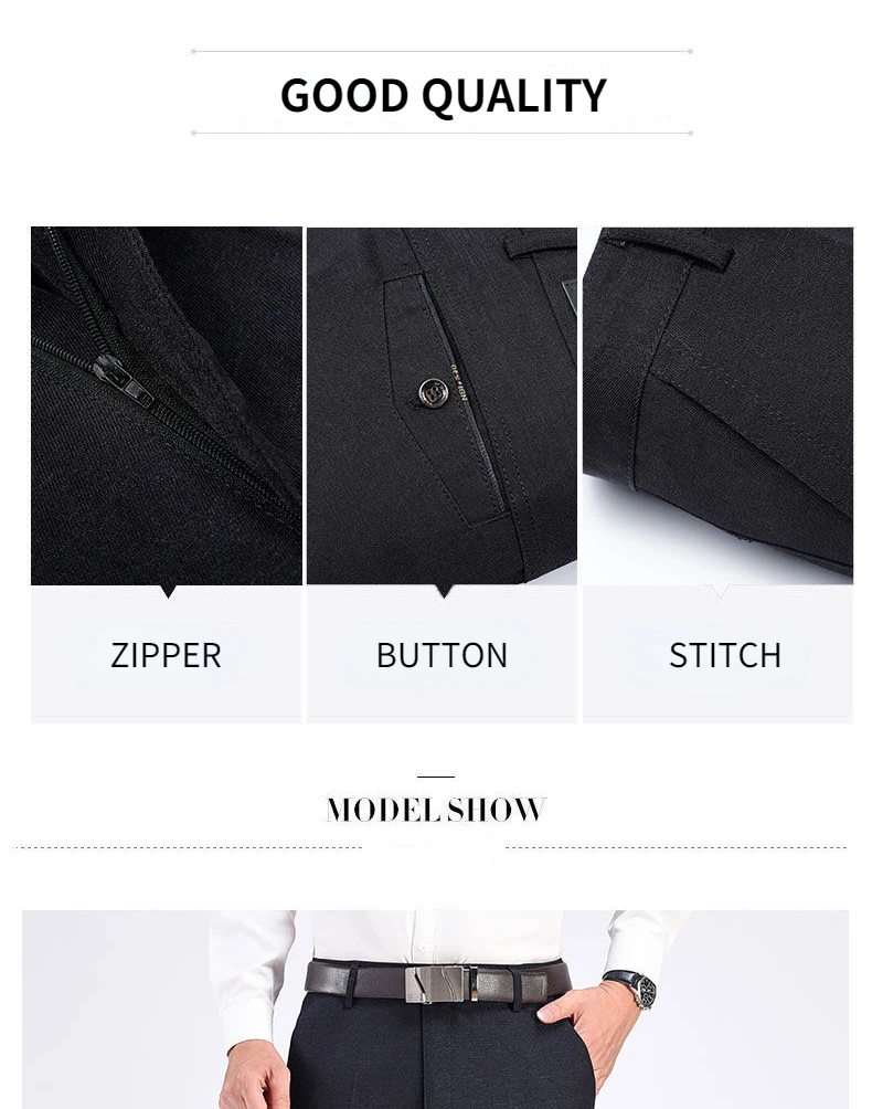New Men's Autumn Thick Casual Suit Pants Classic Business Fashion Stretch Summer Thin Trousers Male Brand Clothes RIYBEOE - Image 20