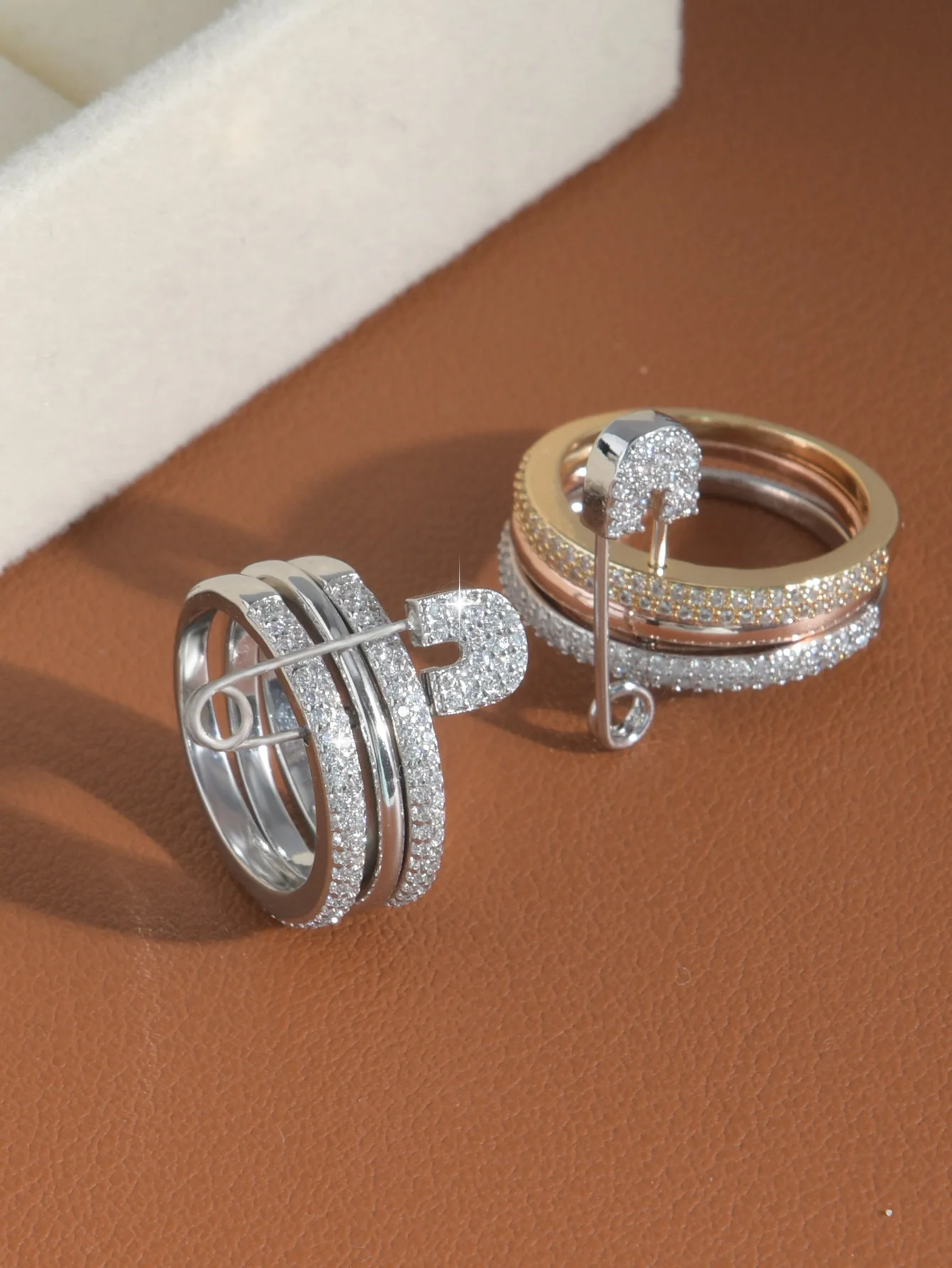 Gold Rings for Women Non Tarnish, 14k Gold Plated Dainty Stacking Cubic Zirconia Thumb Rings, Knuckle Women Rings Set Jewelry - Image 17