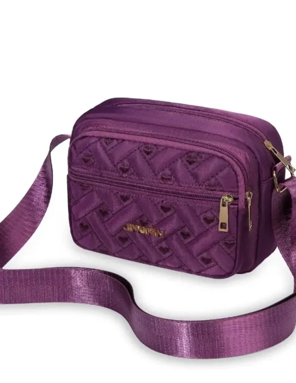 New Fashion Embroidery Bag Women's Zipper Handbag Women Nylon Square Handbags Lady's Shoulder Cross Body Female Bag