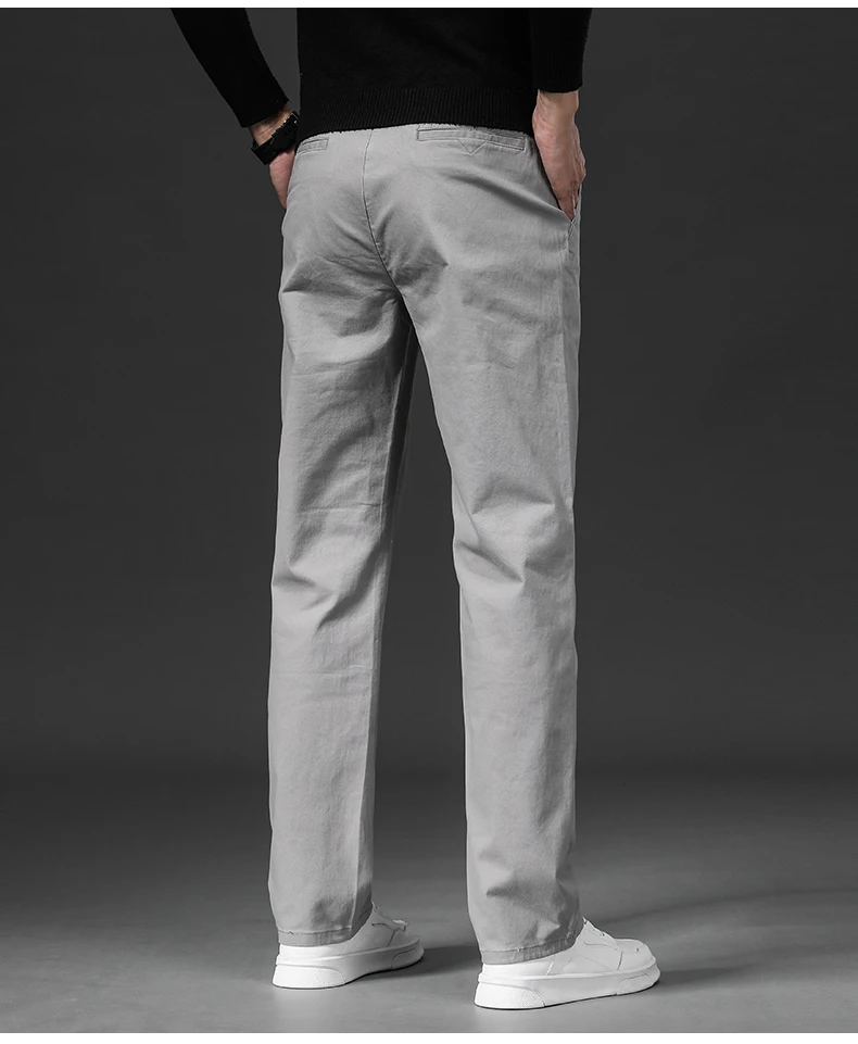 New in Spring Casual Pants Men Straight Fit Cotton Stretch Chino Trouser Male Formal Work Business Dress Khaki Fashion Regular - Image 30
