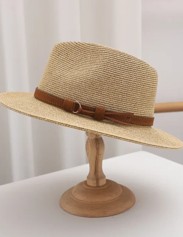 Summer Woven Straw Hat Wide Brim Sun Protection Breathable Beach Sun Shade Casual Outdoor Sombrero For Women Men​